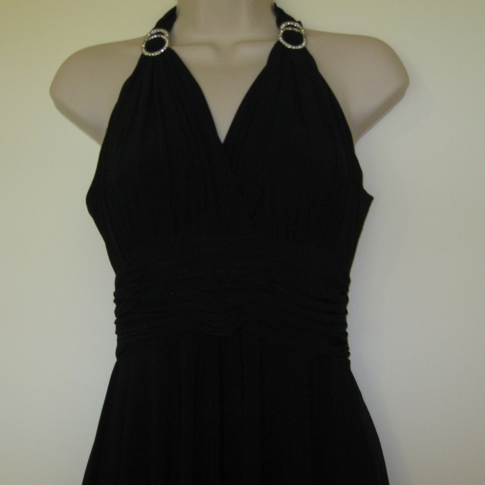 NEW STRETCY EVAN PICONE CLASSIC BLACK DRESS 4P - Picture 2 of 8
